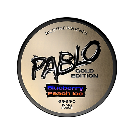 Pablo Gold Blueberry Peach Ice 17mg 15pcs