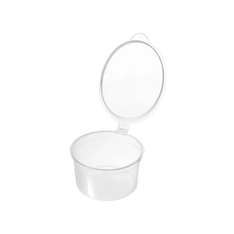 4 OZ Hinged Sauce Cups 500 pcs