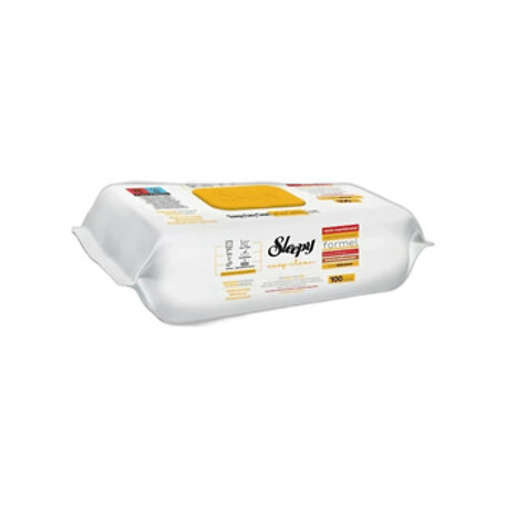 Sleepy Easy Clean Wet Wipes Herbal Soap 6x100 Yellow