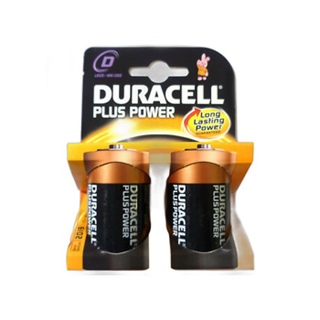 Duracell Plus 100 D 2PK MN1300