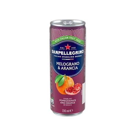 San Pellegrino pomegranateorange can 12 330ml