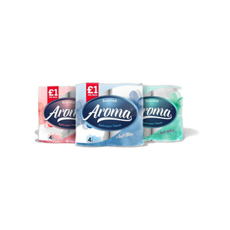 AROMA 4 pack toilet rolls 104 pcs
