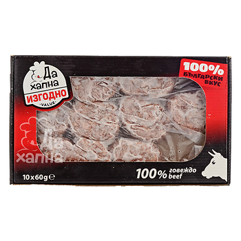 Da Hapna beef meatball box 60gх10br 600 g